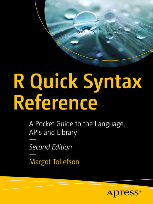 Title details for R Quick Syntax Reference by Margot Tollefson - Available